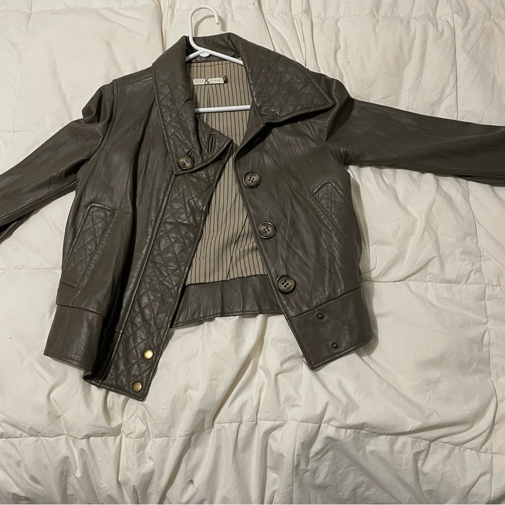 Mike & Chris Lamb Leather jacket xs - Picture 2 of 4